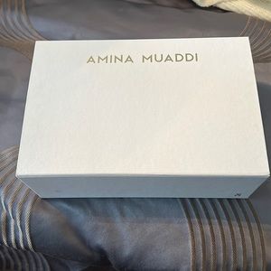 Amina muaddi shoe box